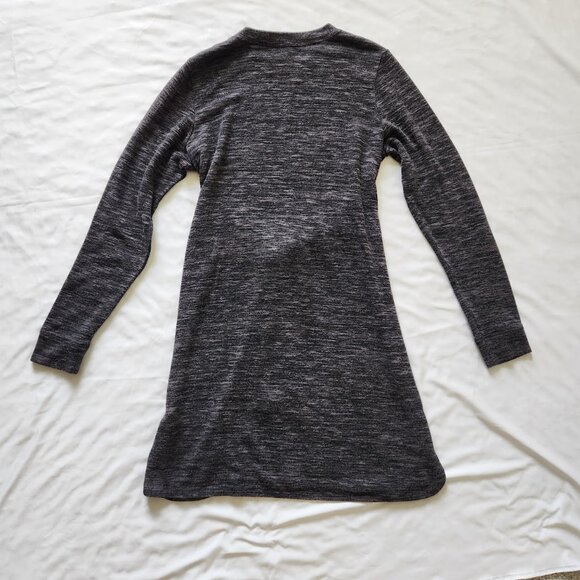 Max Studio Size L Heather Gray Sweater Dress - Tie Front Waist - Picture 6 of 6